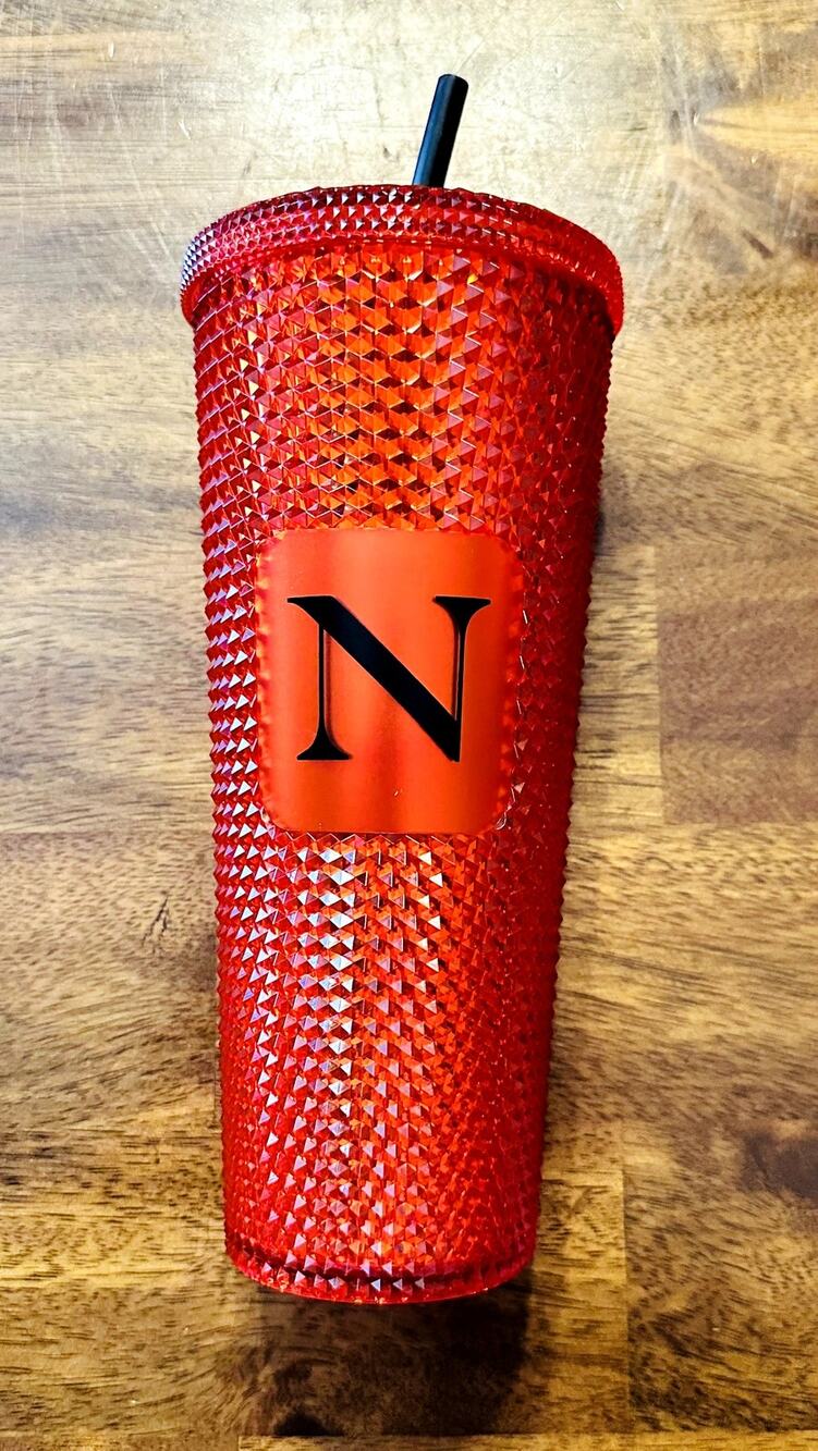 Starbucks Northeastern University Red Tumbler Studded Venti 24oz Boston Campus